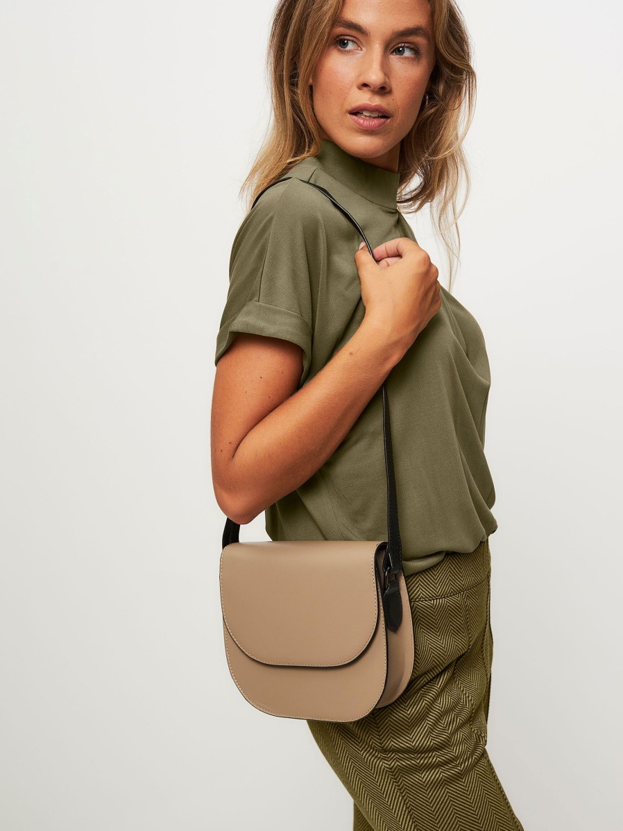 Women Yaya Bags | Leatherlook Crossbody Bag Taupe