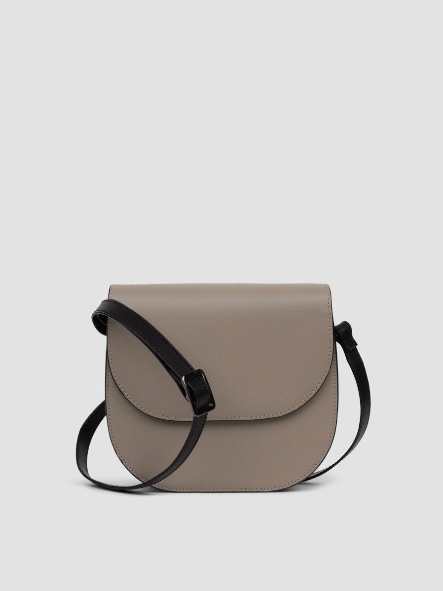 Women Yaya Bags | Leatherlook Crossbody Bag Taupe