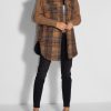 Women Second Female Blazers And Jackets | Azucena, Wool Mix Gilet With Pattern Cognac