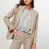 Women Yaya Blazers And Jackets | Viscose Mix Melange Stretch Blazer Lightbrown