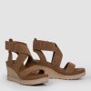 Women Ugg Sandals | Ileana, Suede Wedges Cognac