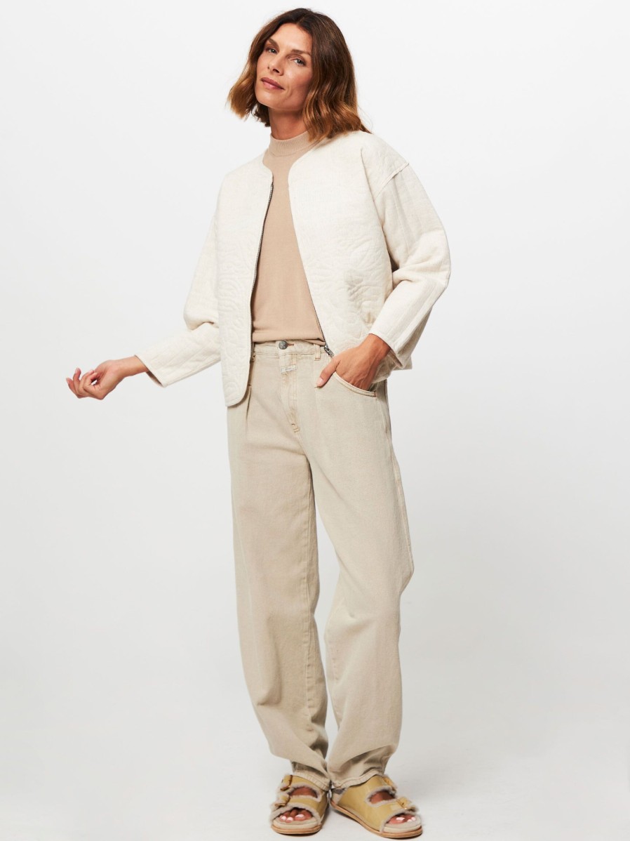 Women Alchemist Blazers And Jackets | Theodosia, Viscose Mix Jacket With Pattern Off White