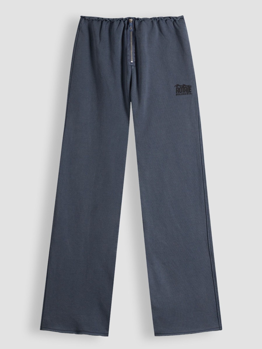 Women Rotate Birger Christensen Pants And Jumpsuits | Danicasa, Organic Cotton Low Waist Sweat Pants Bluegrey