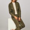 Women Summum Blazers And Jackets | Cotton Mix Stretch Blazer Dark Green