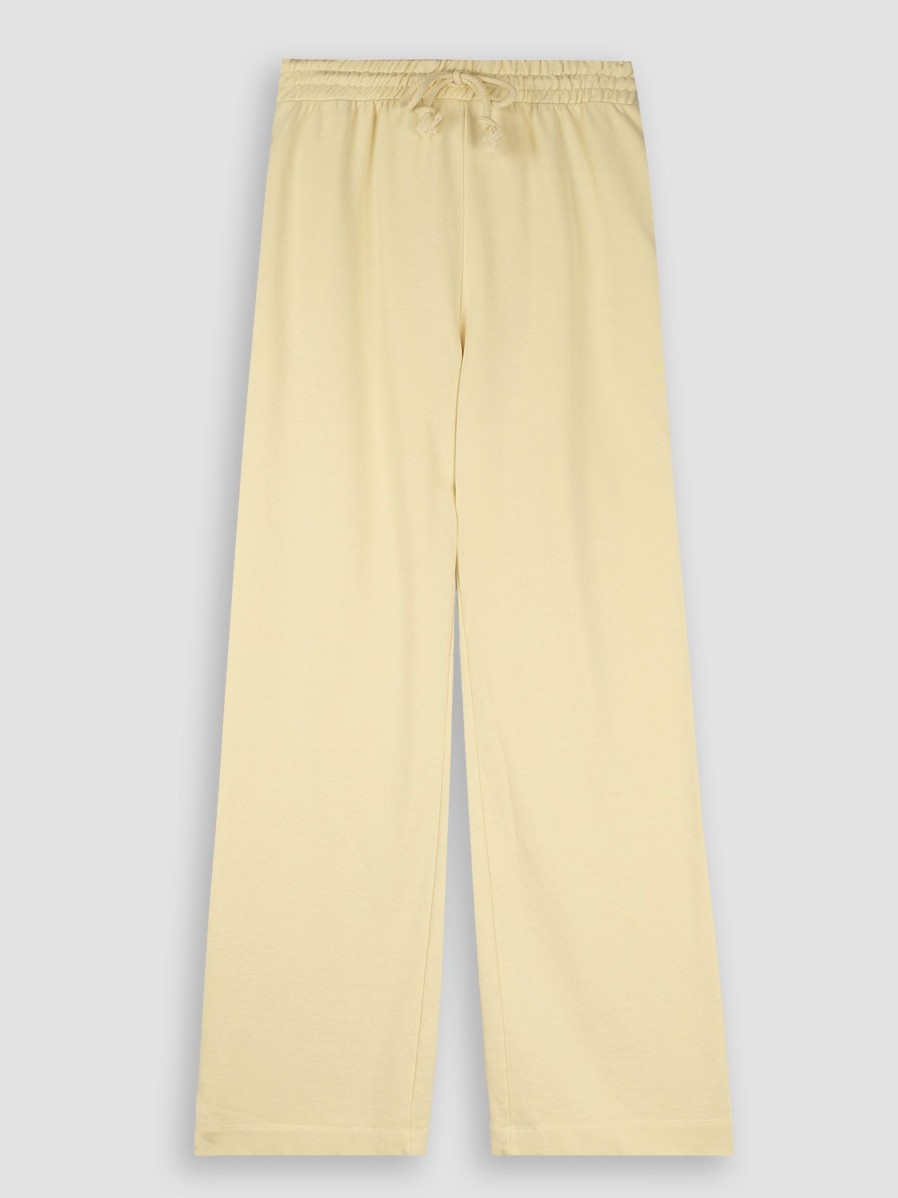 Women Won Hundred Pants And Jumpsuits | Lexi, Organic Cotton Flared Fit Sweat Pants Light Yellow