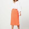 Women Drykorn Skirts | Asser, Woven Neon Skirt Orange