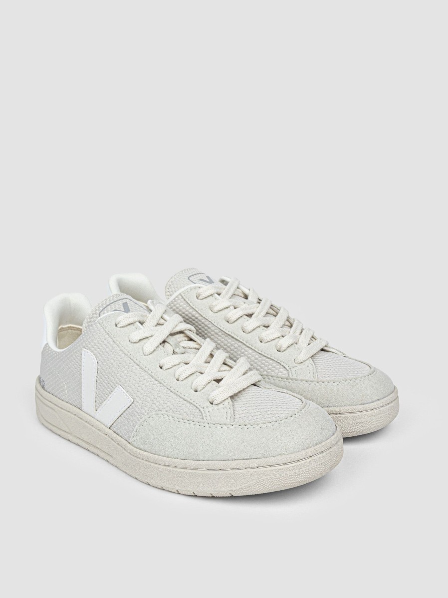 Women Veja Sneakers | V-12, Ecological Mesh Sneakers Ecru