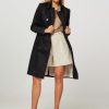 Women Drykorn Outerwear | Harleston, Cotton Mix Coat Black