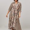 Women Devotion Dresses And Tunics | Spetses, Cotton Maxi Dress With Print Sand