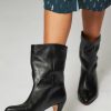 Women Anonymous Copenhagen Boots | Vully, Leather Low Boots Black