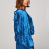 Women Lollys Laundry Tops And Blouses | Bergen, Woven Shiny Top Blue