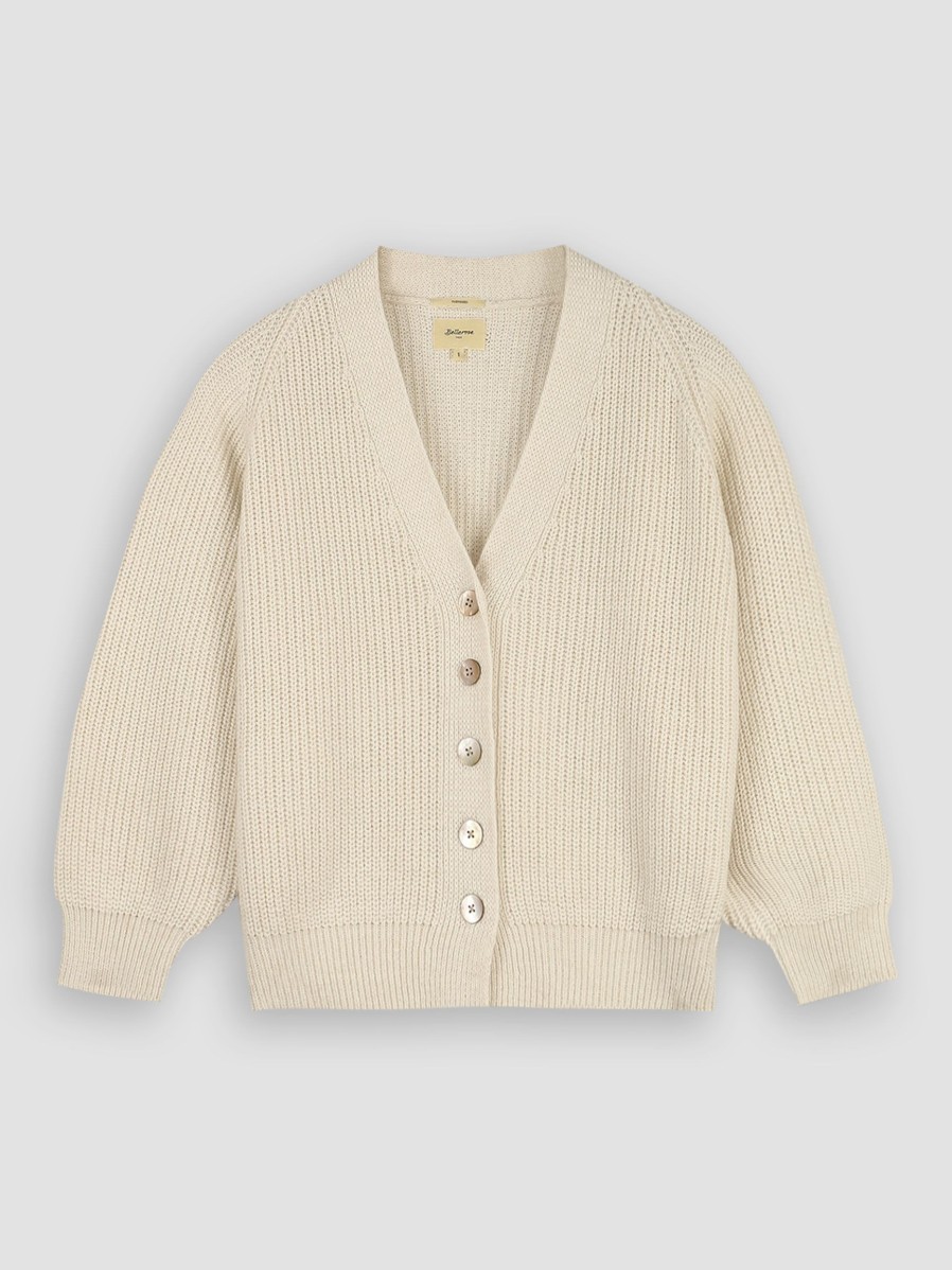 Women Bellerose Sweaters And Cardigans | Dosany, Cotton Mix Cardigan Ecru