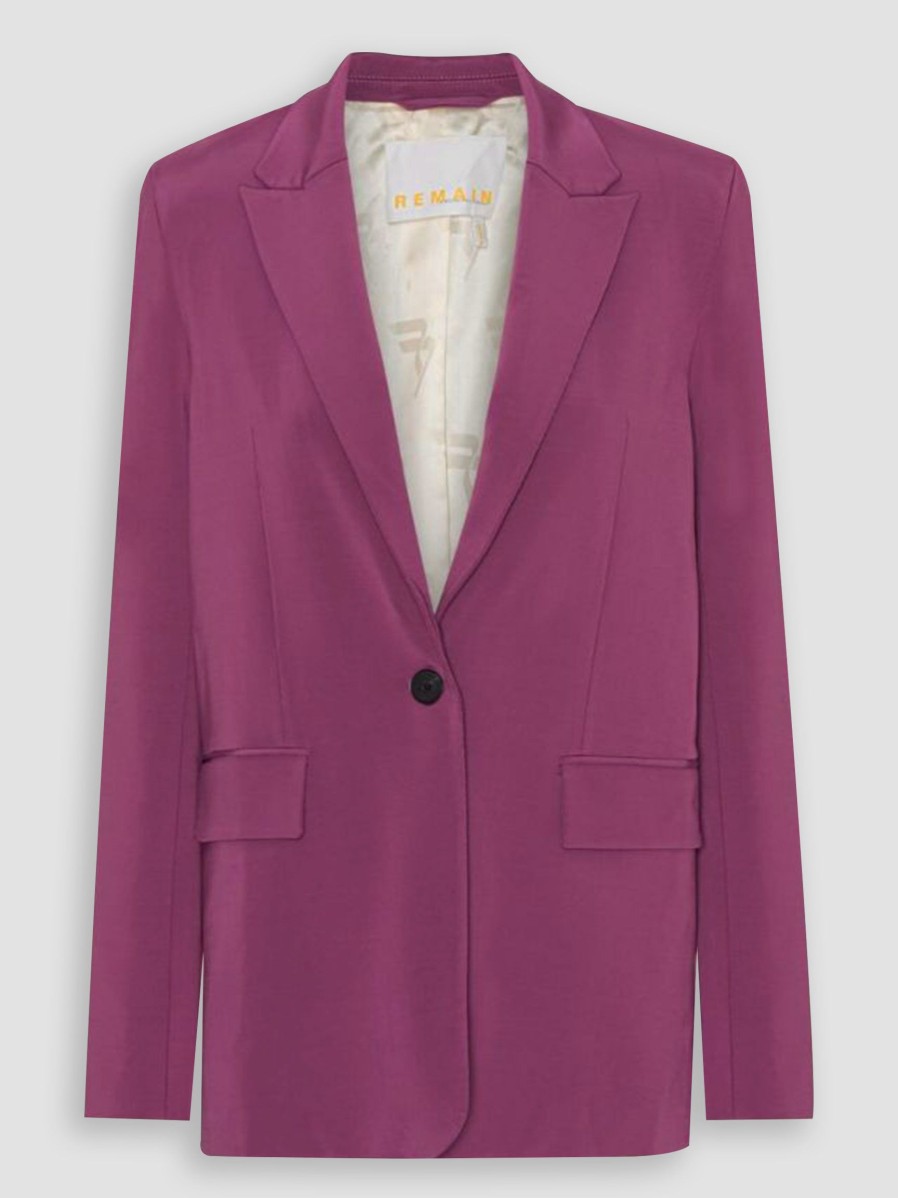 Women Remain Birger Christensen Blazers And Jackets | Viscose Mix Elastic Blazer Purple