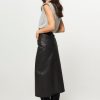 Women Co'Couture Skirts | Phoebe, Leather Skirt Black