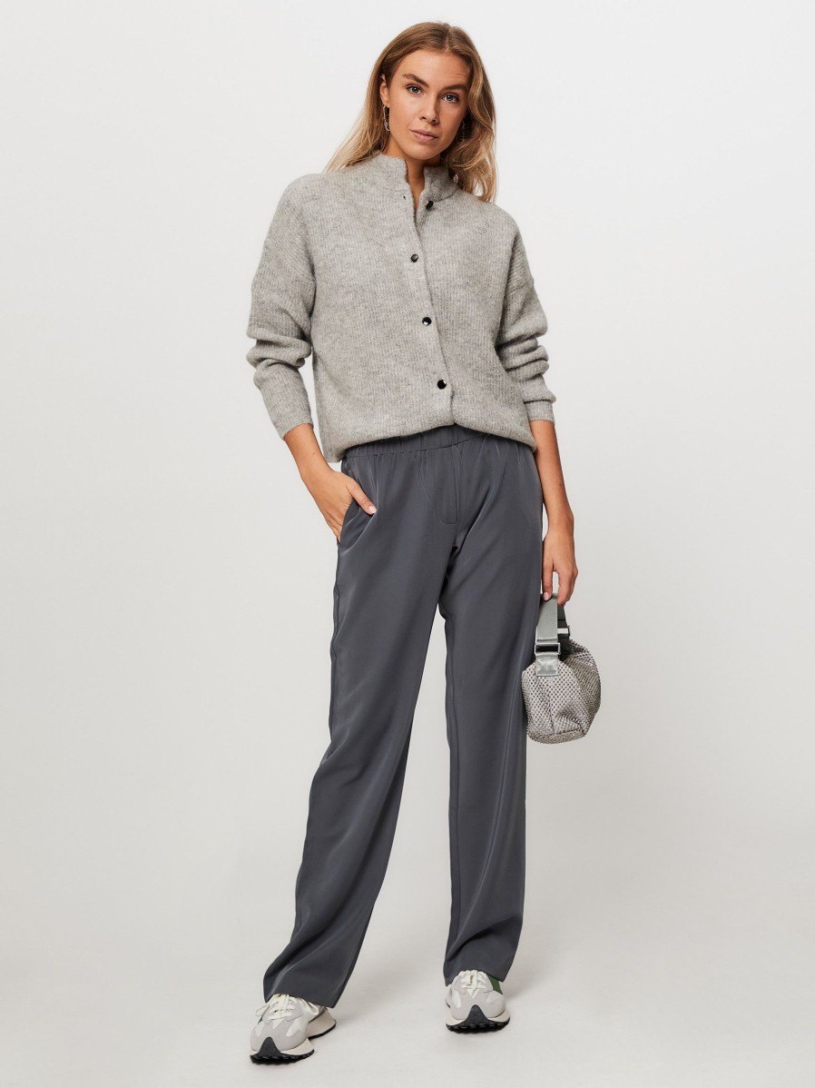 Women Samsoe Samsoe Pants And Jumpsuits | Hoys, Woven Wide Leg Trousers Bluegrey