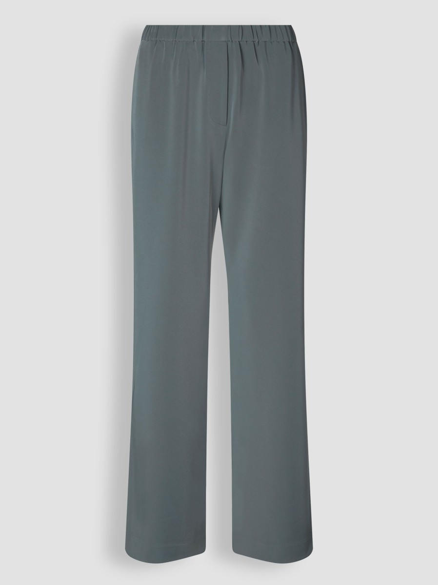 Women Samsoe Samsoe Pants And Jumpsuits | Hoys, Woven Wide Leg Trousers Bluegrey