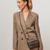 Women By Bar Bags | Loua, Leather Metallic Crossbody Bag Bronze