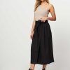 Women Drykorn Skirts | Taffi, Linen/Viscose Mix Wrap Over Skirt Black