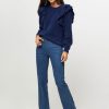 Women Louizon Sweaters And Cardigans | Cops, Mohair Mix Melange Jumper Dark Blue