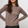 Women Samsoe Samsoe Sweaters And Cardigans | Charlotte, Wool Melange Jumper Brown