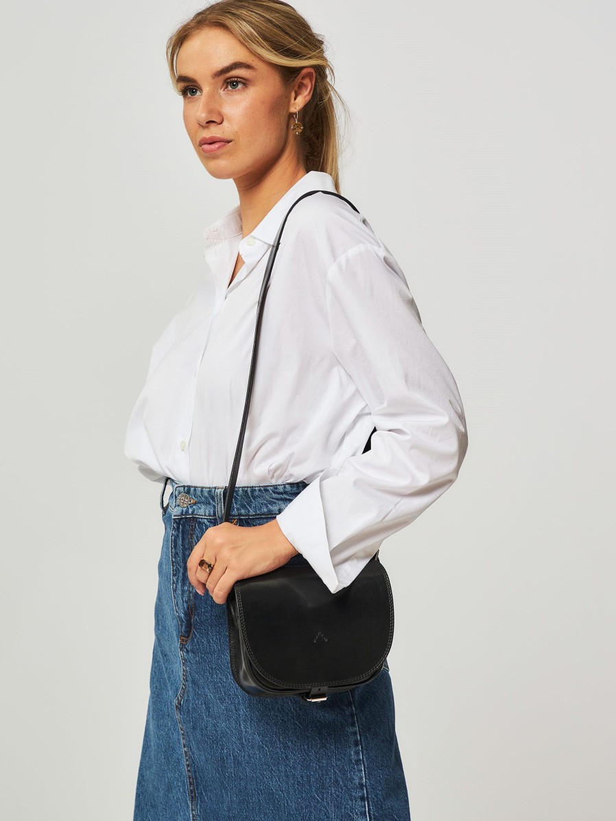 Women Bellerose Bags | Stella, Leather Cross Body Bag Black