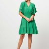 Women Co'Couture Dresses And Tunics | Samia, Viscose Mix Dress Green