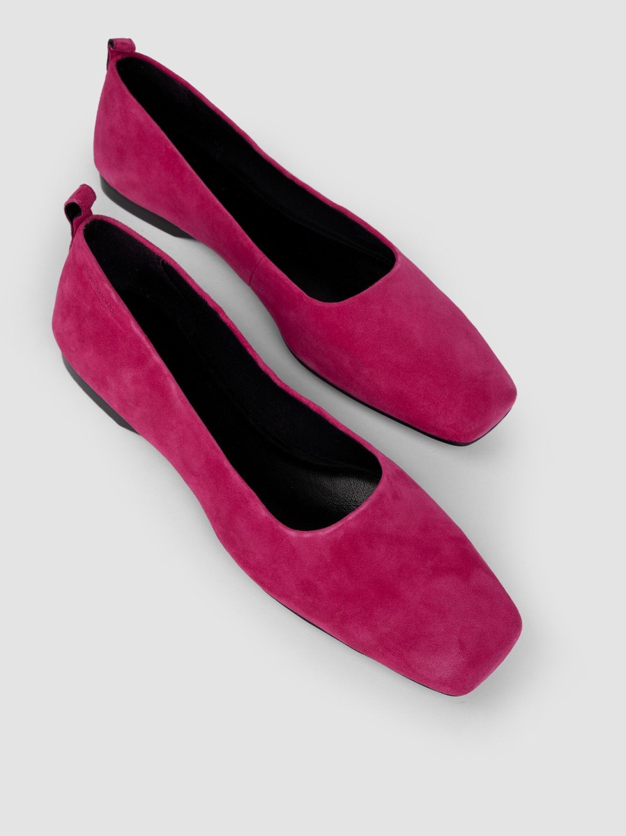 Women Vagabond Shoemakers Ballet Flats And Loafers | Delia, Suede Ballerinas Bright Pink