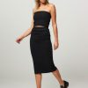 Women Graumann Skirts | Paloma, Cotton Mix Jersey Pencil Skirt Black