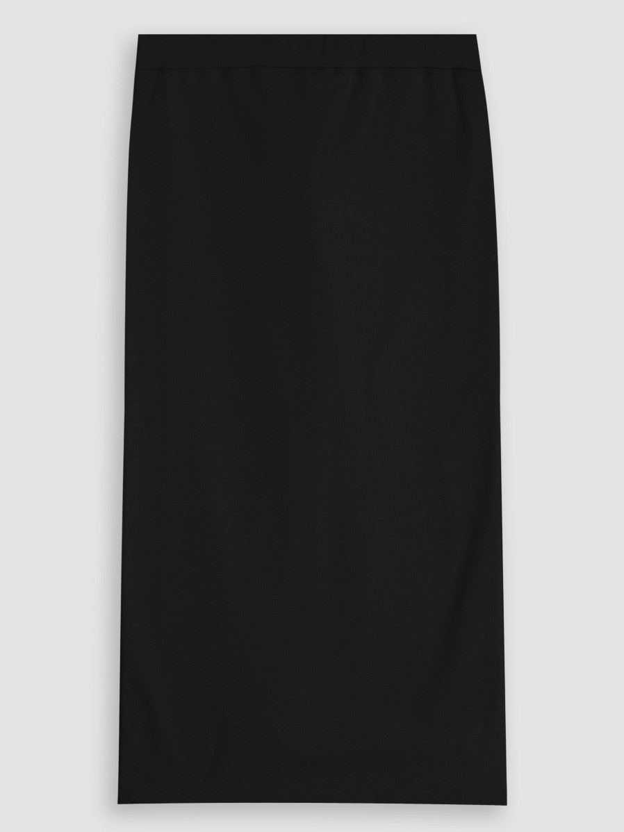 Women Graumann Skirts | Paloma, Cotton Mix Jersey Pencil Skirt Black