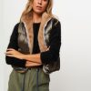 Women Bellerose Outerwear | Hansel, Padded Reversible Body Warmer Moss Green