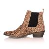 Women Ivylee Copenhagen Boots | Stella, Suede Western Boots With Leopard Pattern Brown