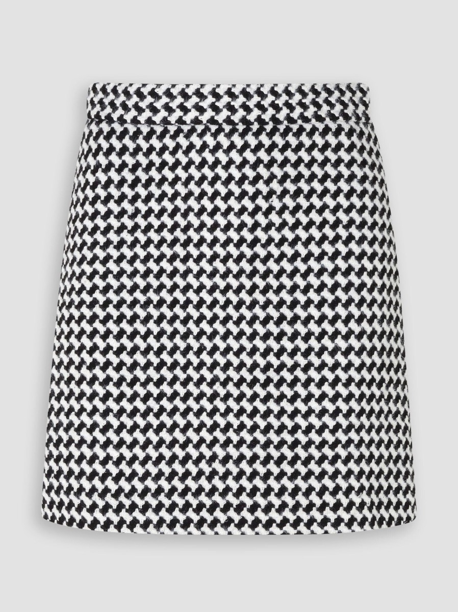 Women Modstrom Skirts | Badia, Woven Skirt With Pattern Black