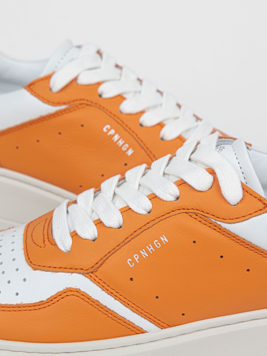 Women Copenhagen Sneakers | Cph1, Leather Sneakers Orange