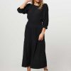 Women Ruby Tuesday Skirts | Tiwask, Cotton A-Line Skirt With Structure Black