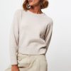 Women Samsoe Samsoe Sweaters And Cardigans | Nor, Alpaca Mix Jumper Light Grey