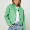 Women Studio AR Blazers And Jackets | Heather, Wool Mix Cropped Jacket Green