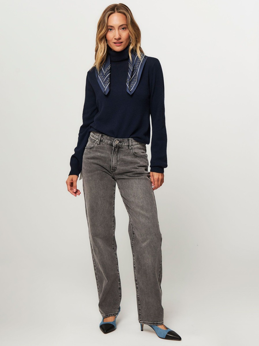 Women Absolut Cashmere Sweaters And Cardigans | Themys, Cashmere Turtleneck Dark Blue