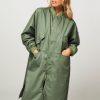 Women Bellerose Outerwear | Hearst, Cotton Parka Dark Green