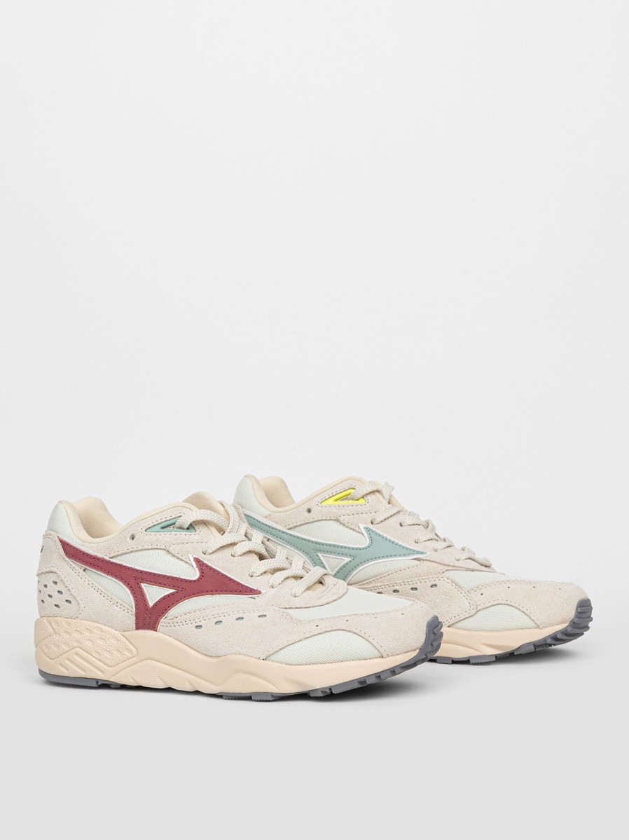 Women Mizuno Sneakers | Contender, Suede Sneakers Off White