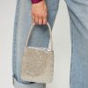 Women Becksondergaard Bags | Lustrous Nyra, Woven Hand Bag With Beads Silver Colour