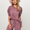 Women Essentiel Antwerp Tops And Blouses | Etic, Cotton/Silk Mix Top Mauve