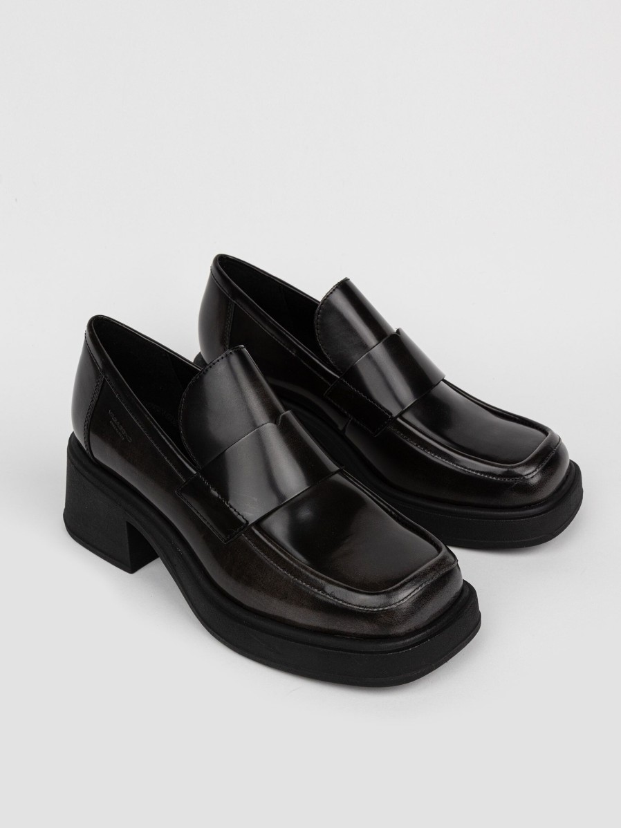 Women Vagabond Shoemakers Ballet Flats And Loafers | Dorah, Leather Loafers Anthracite