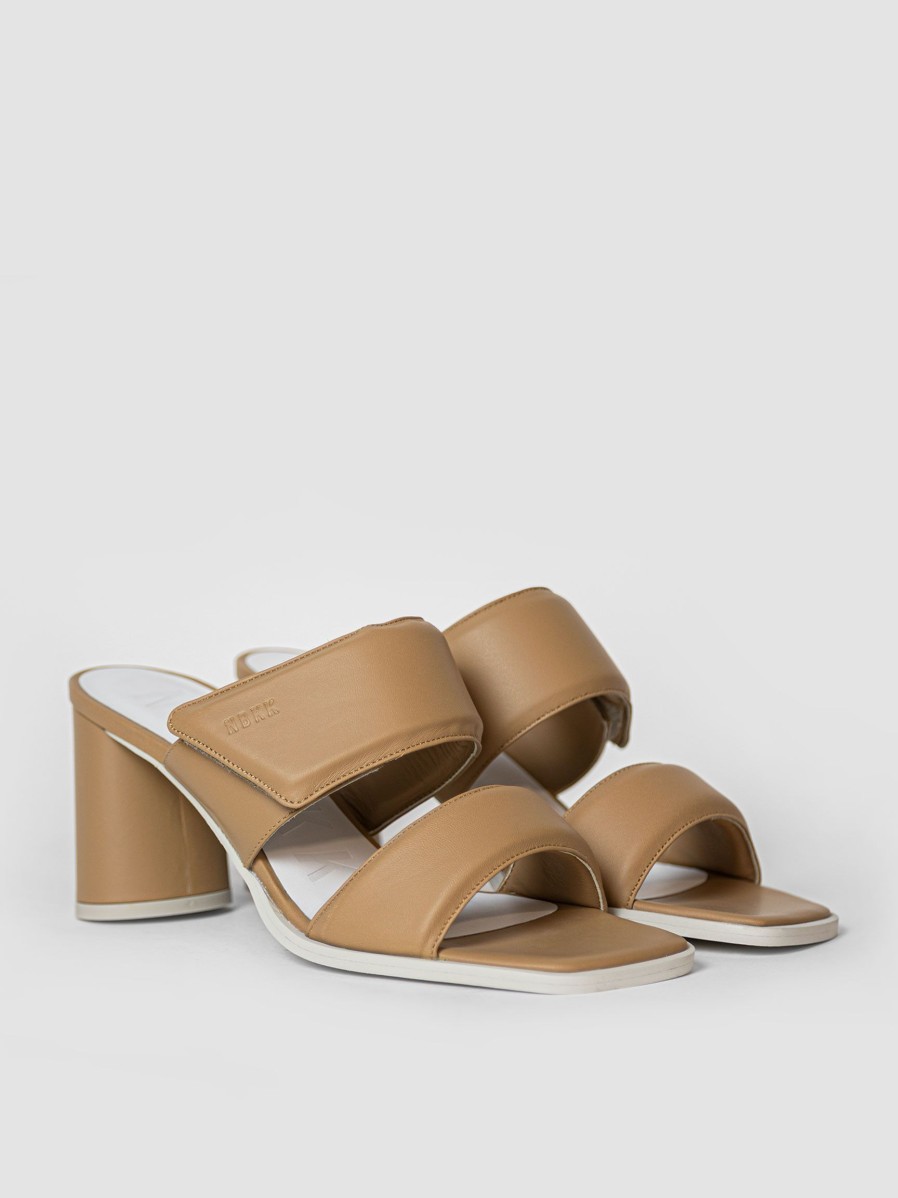 Women Nubikk Sandals | Norah Jones, Leather Mules Brown