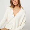 Women Ruby Tuesday Sweaters And Cardigans | Vlora, Wool Mix Cardigan Off White