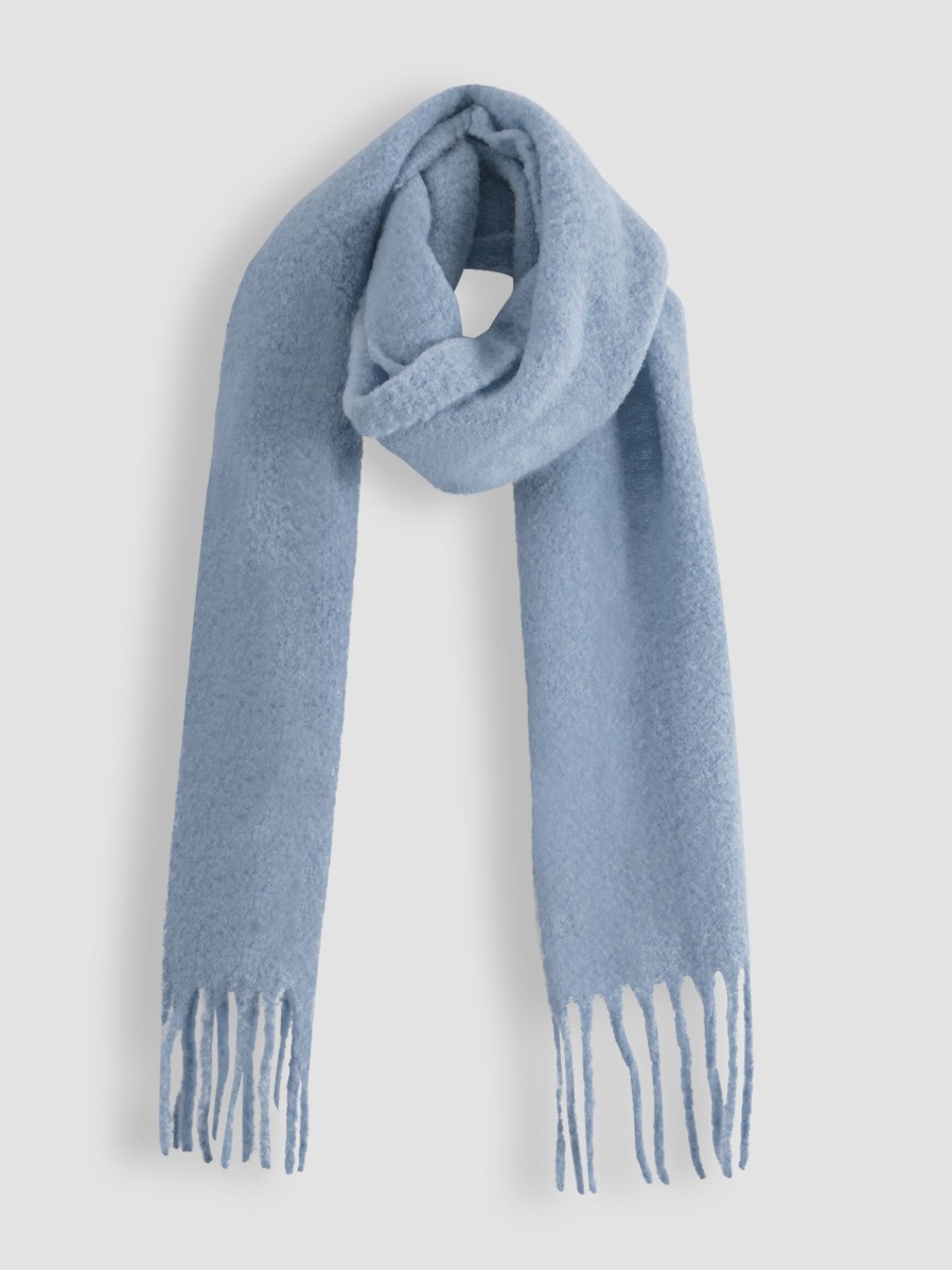 Women American Vintage Scarves | Hizlaw, Wool Mix Melange Sjaal Blue