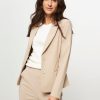 Women Studio Anneloes Blazers And Jackets | Emi, Bonded Travel Jersey Blazer Lightbrown