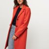 Women Modstrom Outerwear | Pamela, Wool Mix Coat Orange