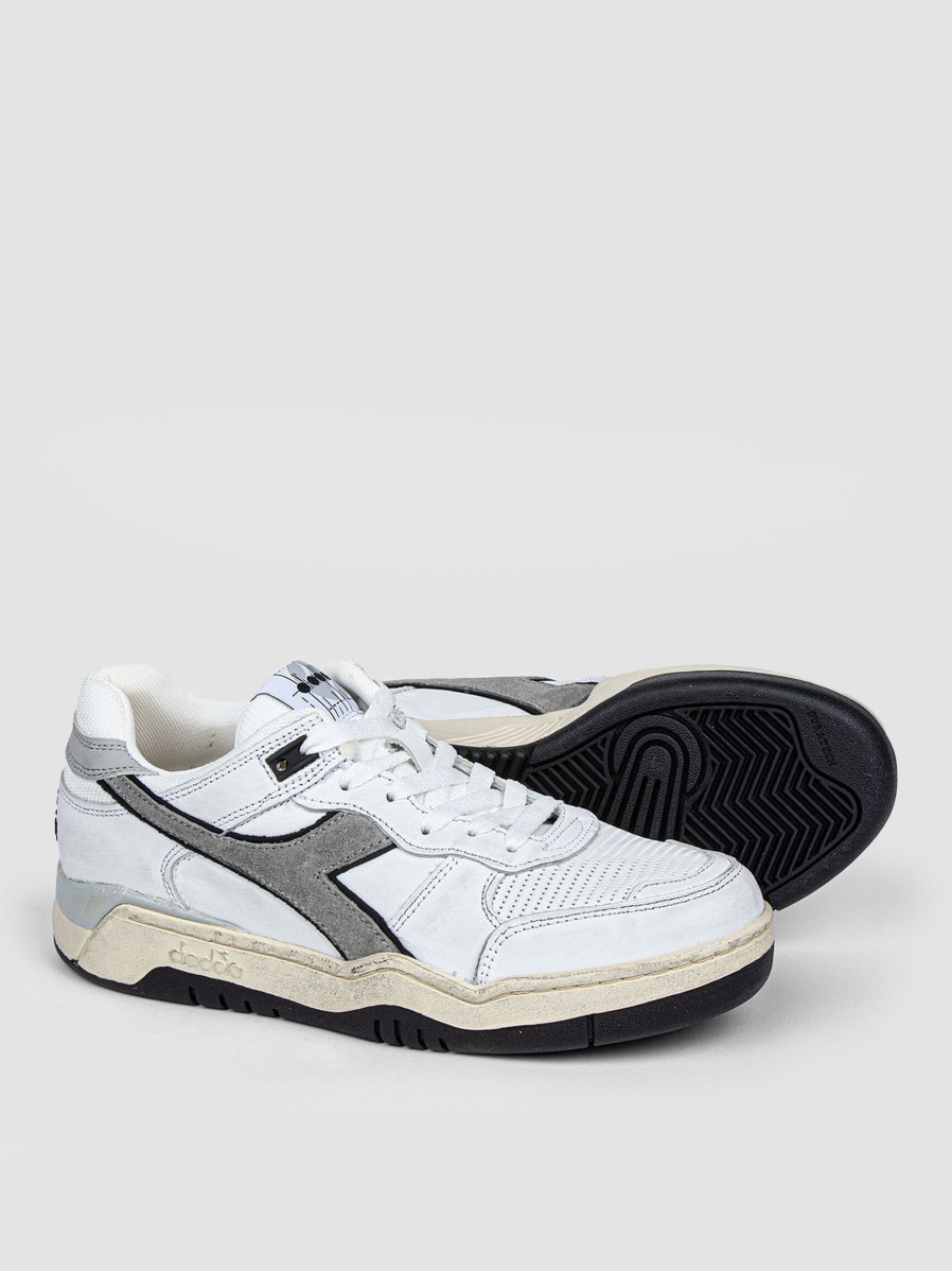 Women Diadora Sneakers | B.560 Used, Leather Sneakers Grey