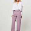 Women Laurence Bras Jeans | Lisa, High Waist Loose Fit Non-Stretch Jeans Lilac