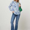 Women Fabienne Chapot Tops And Blouses | Lot, Viscose Blouse With Print Blue